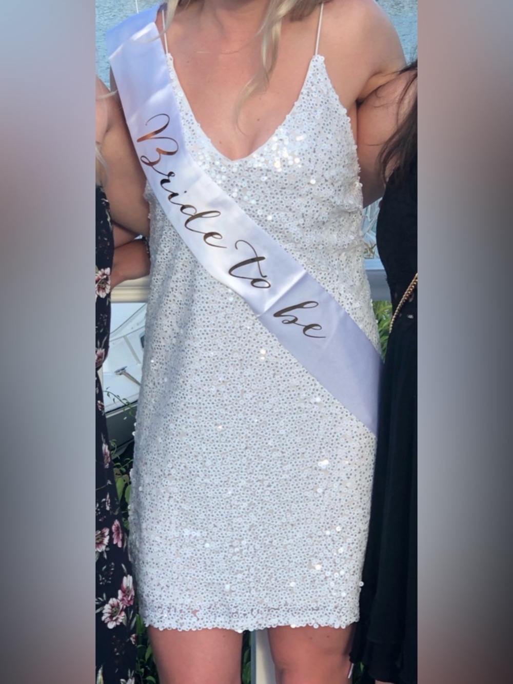 Lulu’s White Sequin Dress